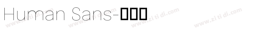 Human Sans字体转换